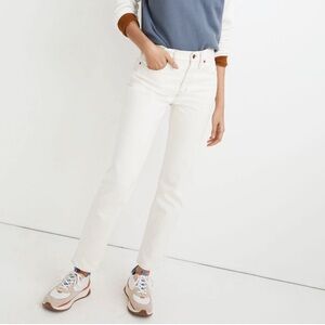 Madewell Tomboy Straight Jeans in Cloud Lining